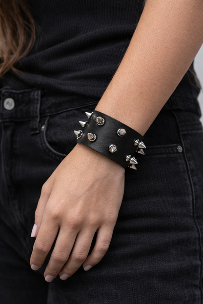 Studded Leather Bracelet