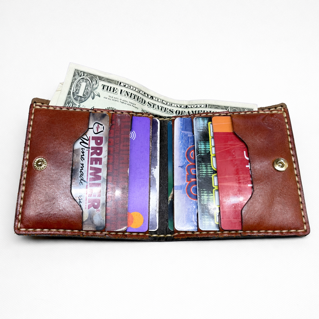 Bi Fold Wallet with coin storage