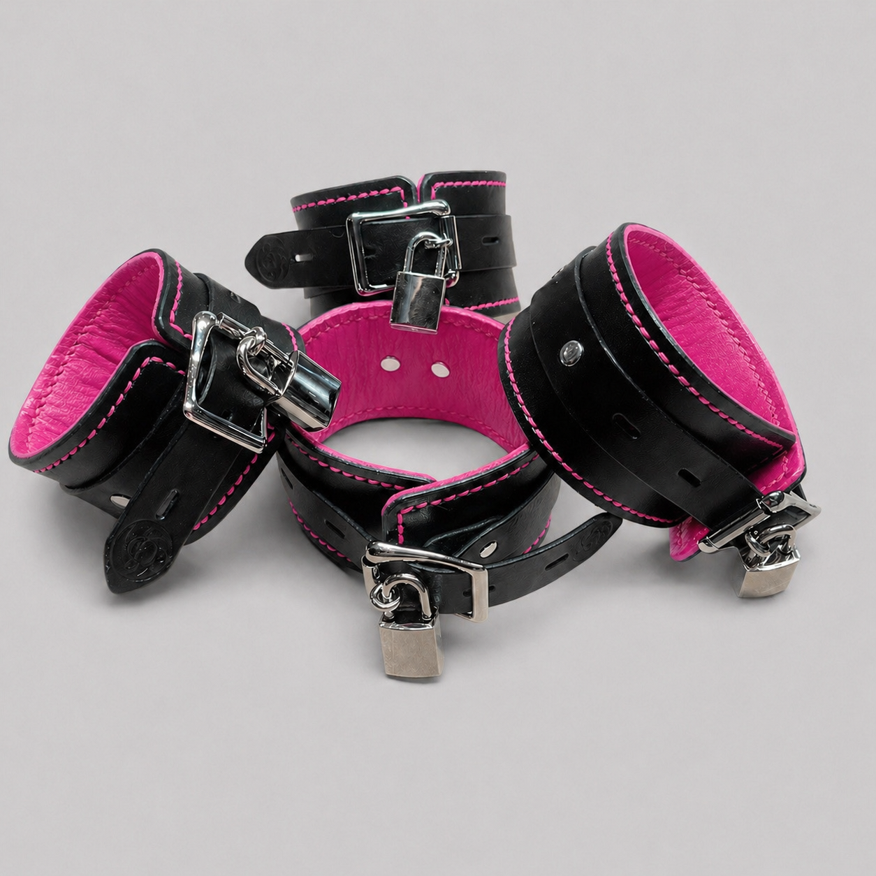 Ankle and Wrist Cuff Combo with locking buckles