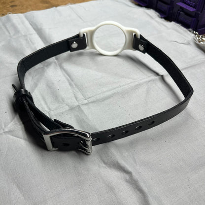 White BDSM O-Ring Gag