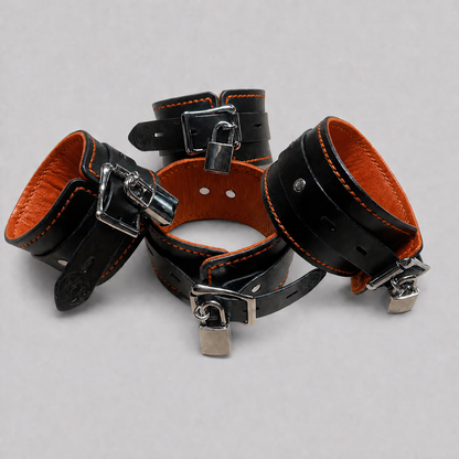 Ankle and Wrist Cuff Combo with locking buckles