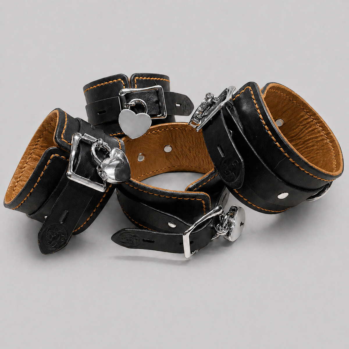 Ankle and Wrist Cuff Combo with locking buckles
